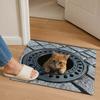 Water-absorbing Optical Illusion Doormat Non-slip Bedroom Door Rug Bathroom Carpet  Home Decor