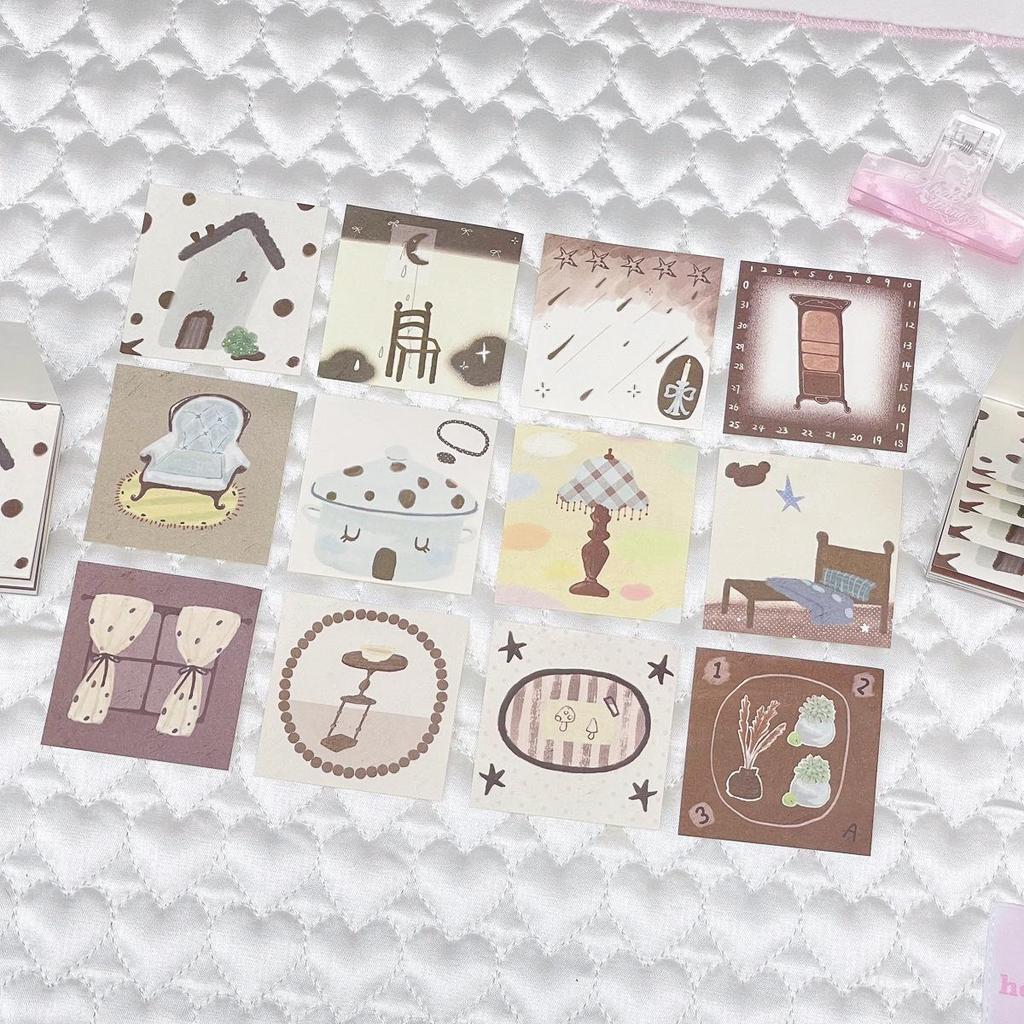Waka Waka Hand-painted 60-Day Date Stickers Mini Paper Pad