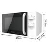 23L Household & Office Turntable Microwave Oven with Visible Heating
