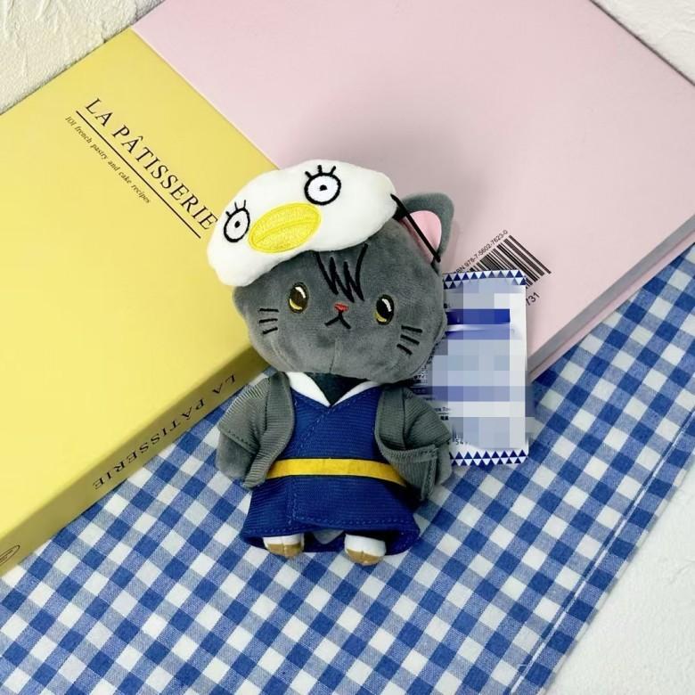 Eye Gintama Mask Anime Character Cat Plush Doll Toy Pendant For Decoration Bag