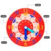 Teaching Aids Learning Clock Hour Minute Second Cognition Wooden Clock Toys Kids Time Enlightenment