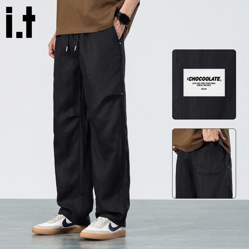 CHOCOOLATEit Men s Lyocell Straight-Leg Paratrooper Pants 29