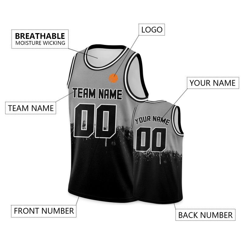 Individuelles Basketballtrikot Gold Marineblau Personalisiert Bedruckt Mit Eigenem Namen Nummer Logo Herren/Damen/Kinder Schnelltrocknend Ärmellose Shirts