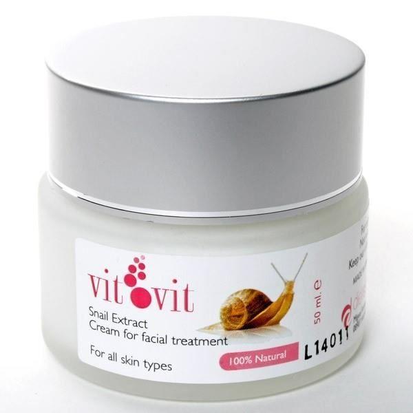 Soin Visage - VIT VIT - Crème Bave Escargot - 50 ml - Sans parabène - Tous types de peau
