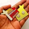 Beijing Tiananmen Square, Tourist Attraction, Shaped Refrigerator Sticker, Metal Gold-plated Commemorative Medal, Craft Magnet Commemorative Coin