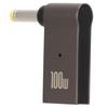 Type C Female Input to DC Adapter PD Fast Charging Chip Aluminum Alloy Material Elbow Design 100W Notebook Power