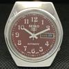 POUŽITÉ VINTAGE SEIKO 5 AUTOMATIC 6309A JAPONSKO PÁNSKÉ D/D HNĚDÉ HODINKY 596-a312725-2 SKU596-a312725