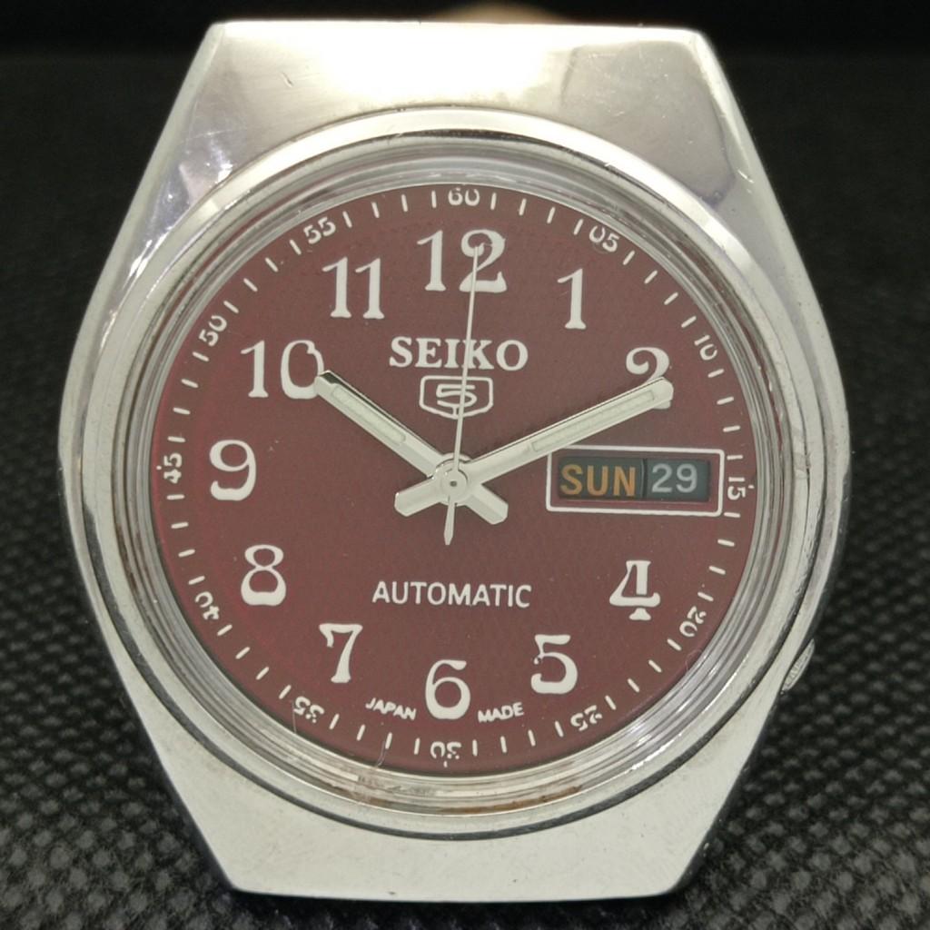 UŻYWANY ANTYCZNY SEIKO 5 AUTOMATIC 6309A JAPOŃSKI MĘSKI ZEGAREK D/D BRĄZOWY 596-a312725-2 SKU596-a312725