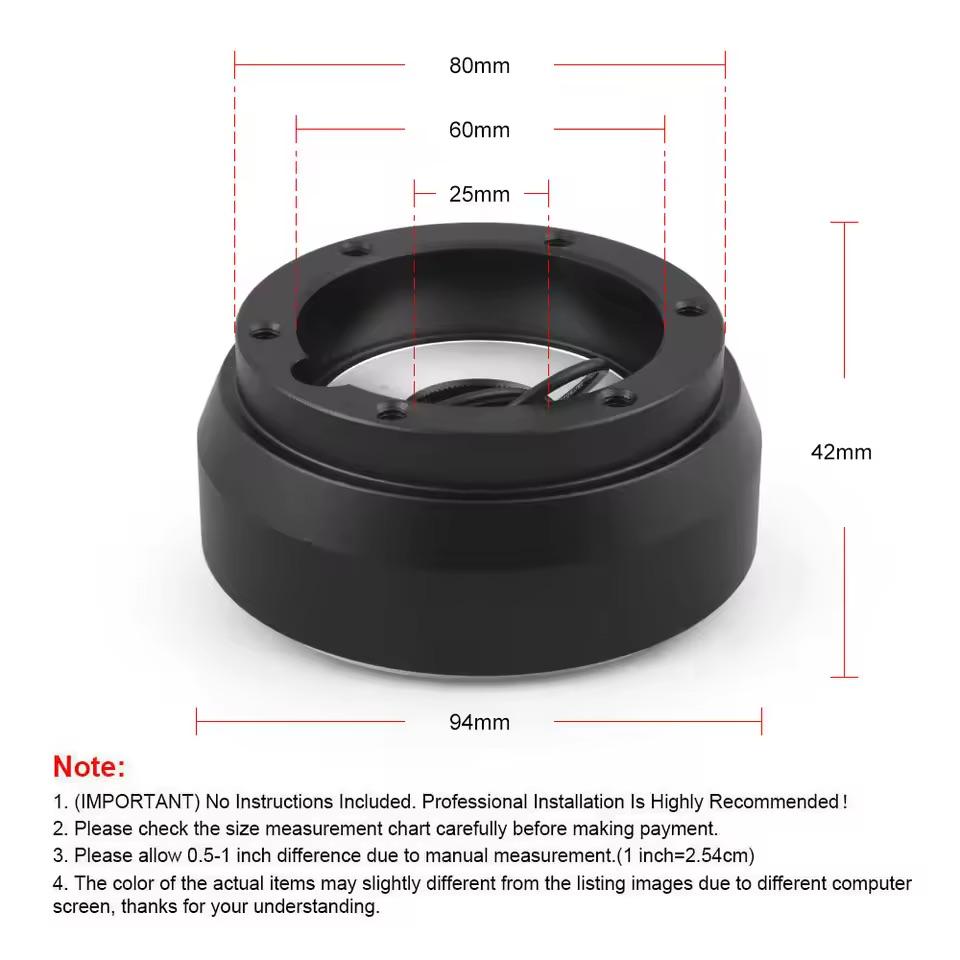 181H Rennlenkrad Kurzer Nabenadapter Passend für VW Golf / Jetta / Passat / Seat Ibiza / Volkswagen Corrado