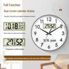 Miling Perpetual Calendar Quartz Wall Clock with Temperature & Humidity