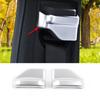 For 2016- Mercedes-Benz GLC Silver ABS Seat Belt Adjustment Cover Trim 2PCS