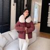Autumn Winter Thicken Warm Parka Women Casual Sweety Solid Color Big Pocket Loose Jackets Outwear