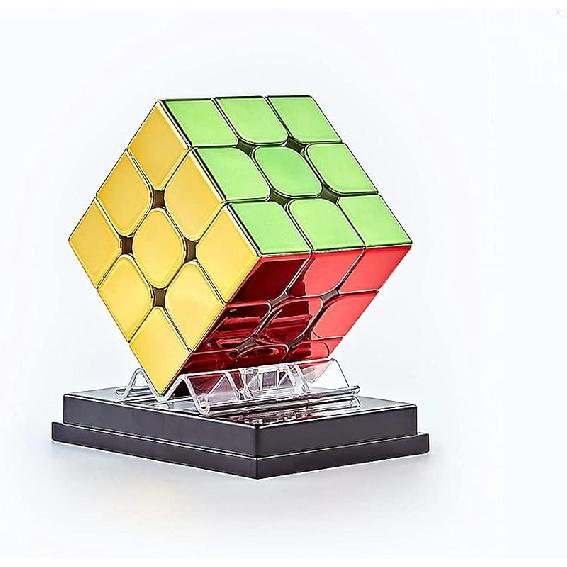 LiangCuber Cyclone Boys 3x3 Magnetic Speed Cube Stickerless Mirror Reflective Cube 3x3x3 Shiny Cube Puzzle (56mm/1PCS) 3x3