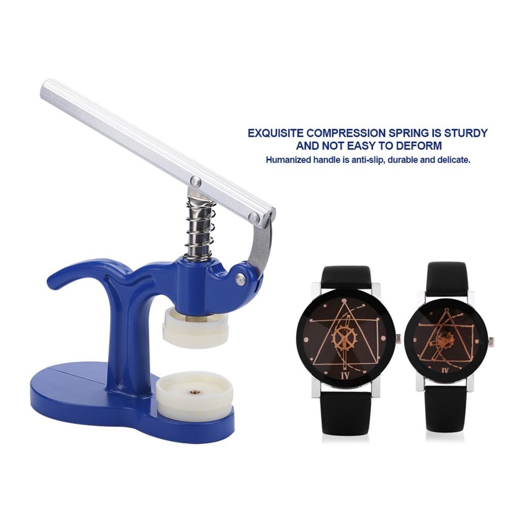 12Pcs Alloy Construction Watch Capping Machine Royal Blue Body Watch Repair Tool  Watchmaker Repair