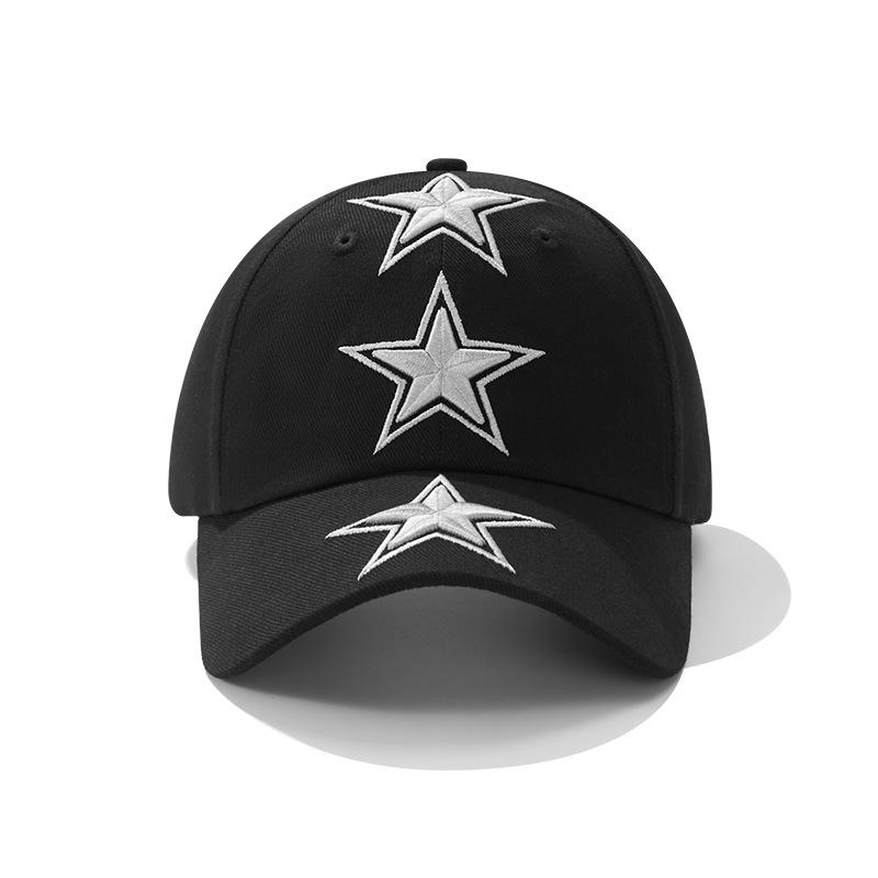 New trendy brand baseball cap niche heavy industry star three-dimensional embroidery dark personality versatile female cap