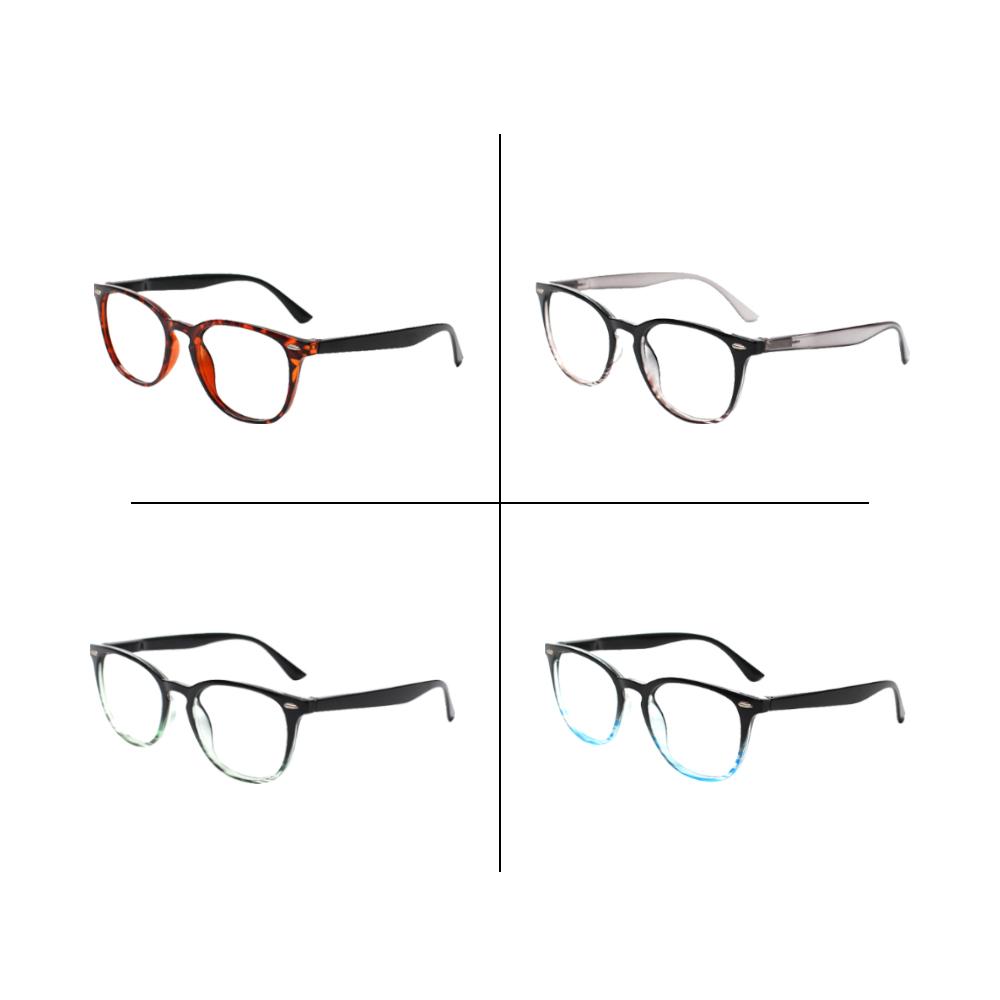 TUREZING Round High Quality Optometry Glasses for Men Women 0 to +6.0 Vision Correction