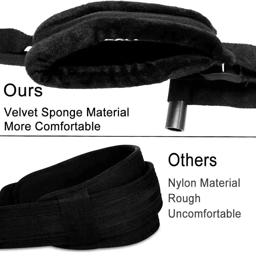 Hanging Adult Cushion Door Swing with Soft Seat & Leg Pad Over the Door Sex Swing M Split Leg Strap Sex Toys for Couples