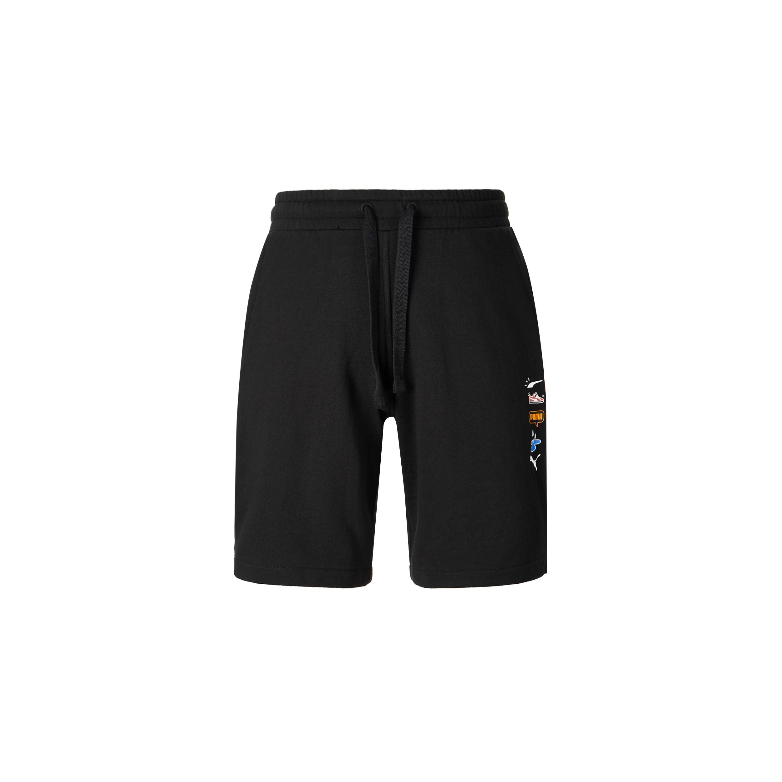 PUMA Awareness Athleisure Casual Sports Drawstring Breathable Shorts Black Men s 532036-01 XL