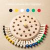 Montessori Kinder Holz Früherziehung Puzzle Memory Schach Spielzeug, Konzentration Eltern-Kind-Interaktion Spaß Spiel Schach