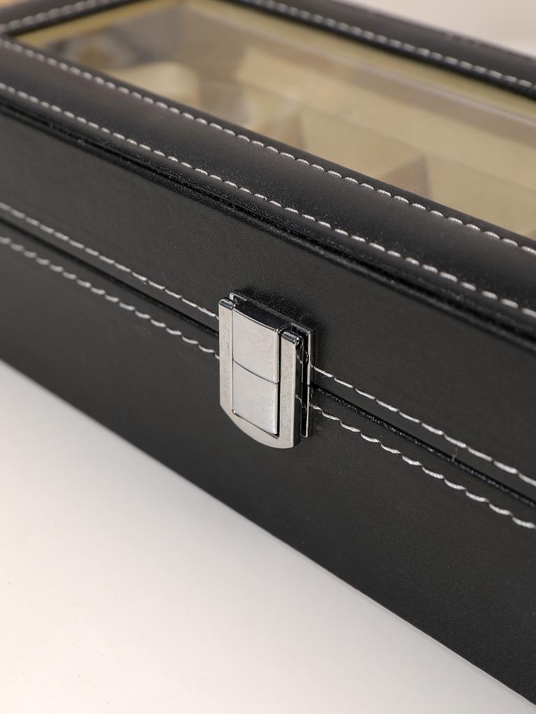 6 Slots Wrist Watch Box Watch Holder Storage Case Organizer PU Leather Watch Display Box regalos para hombre