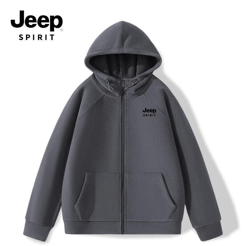 JEEP SPIRIT Men's Winter Hooded Fleece Jacket
