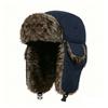 Winter Warm Waterproof Ear Protection Lei Feng Hat Outdoor Fleece Thickened Cycling Hat Windproof and Cold Proof Plush Pilot Hat