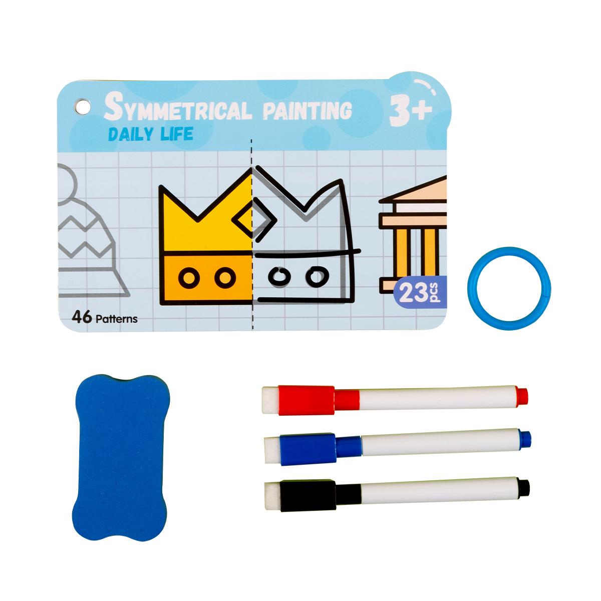 

Cross-Border Educational Erasable Drawing Book for Baby s Pen Control and Concentration Training