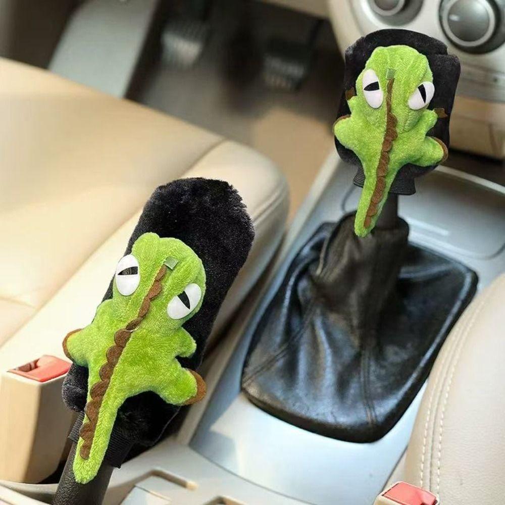 Cartoon Shift Lever Cover Cute Handle Protective Covers Fun Car Handbrake Cover  Car Decoration