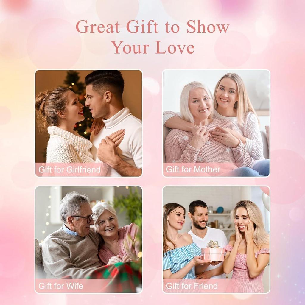 Künstliche Rose, Samtbox für Ihn, Sie, Freundin, Freund, Ehemann, Ehefrau, Mutter, Schwester Valentinstagsgeschenk