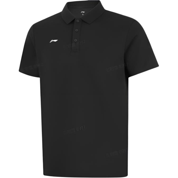 Li-Ning Minimalist Solid Color Versatile Casual Short Sleeve Polo Shirt Men tops APLW761-2 M