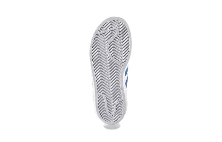 Adidas Originals SUPERSTAR CF Low top Kids' Skateboarding Shoes White Blue Children Aged 3 7 Years Old S74945