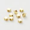 20PCS 14K 18K Gold Plated Brass Round Square Cross Flowers Beads Spacer Beads Jewelry Making Supplies DIY Necklaces Findings