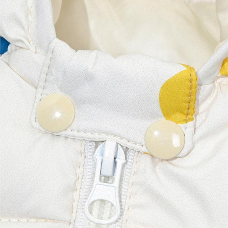 Cartoon Jungen und Mädchen Baumwolle Klein- und Mittelgroße Kinder Leichte Kapuzen-Daunen-Baumwollkleidung