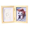 Pet Paw & Baby Handprint Keepsake Frame: Dog Paw & Baby Footprint Souvenir