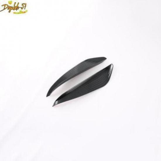 2XCarbon Fiber Rear Fog Lamp Light Eyebrow Cover Trim For Toyota BZ4X