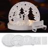 Handmade Silicone Home Decors Mold Set For Creating Beautiful Resin Plaster House Tree Lamp Candle Stand Crafts