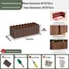 Outdoor Carbonized Solid Wood Planter Box