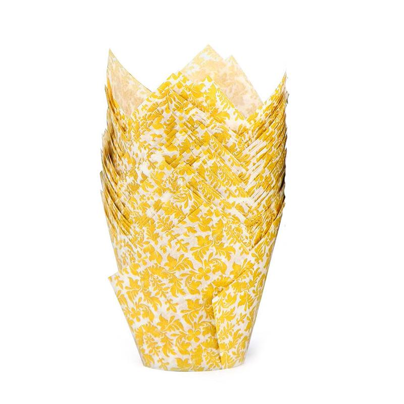 

Бумага для обертывания кексов Тюльпан Жаростойкая Маслостойкая Бумага для выпечки Держатель Бумажный стаканчик Лист Золотой лист Кубок огня