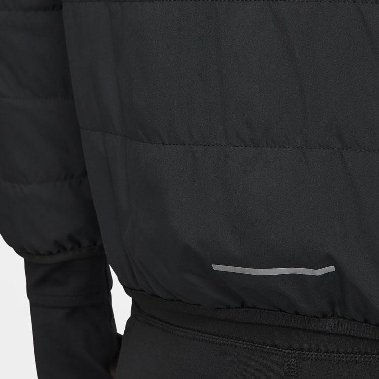 Nike Logo Crew Neck Long Sleeve Jacket Women Jacket Black FB7512-010