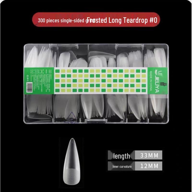 Single Number Frosted Ultra-Thin Nail Tips - Small Size, Traceless, Refillable, Half/Full Stick, Free Carving.