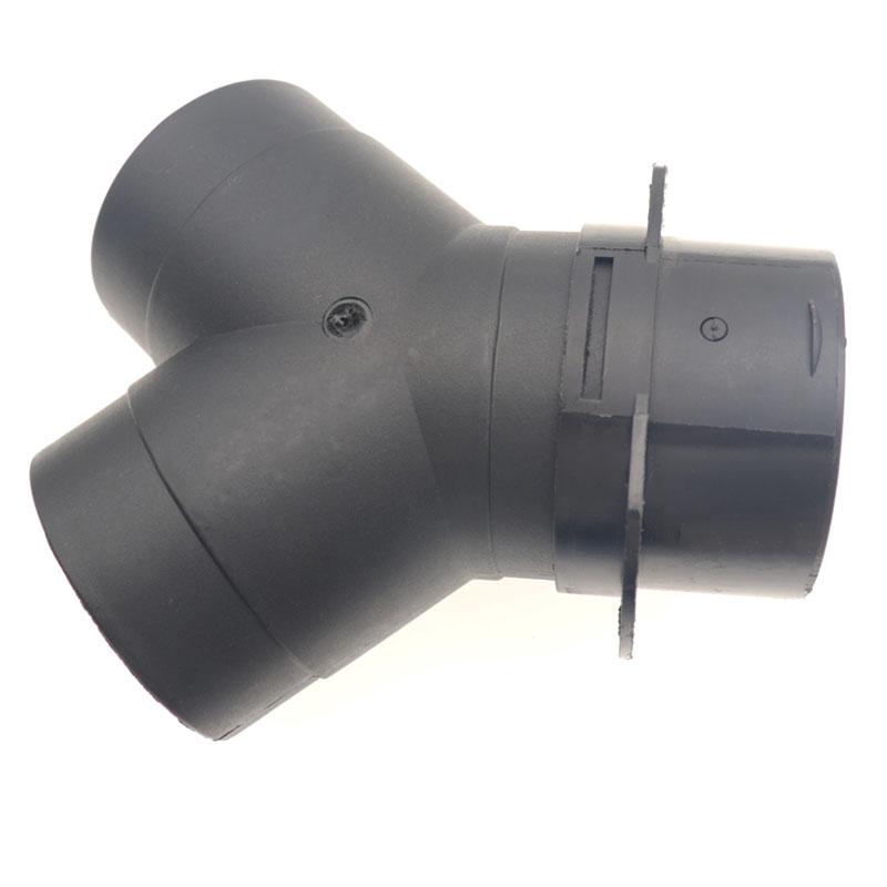 60mm/75mm Y Branch T Piece Air Vent Ducting Outlet Connector For Webasto Air Diesel Parking Heater Exhaust w/Regulating Valve