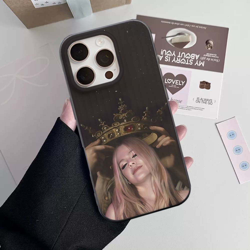 Avril Ramona Lavigne Phone Case For IPhone 16 15 17 Pro 11 12 13 14 Pro Max Plus Soft Ripple Silicone Cover Shell