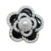 6pcs 18/23mm Fashion Metal Buttons for Sewing Women's Clothing Accessories Coat Jacket Shirt Decorative Pearl Flower Buttons