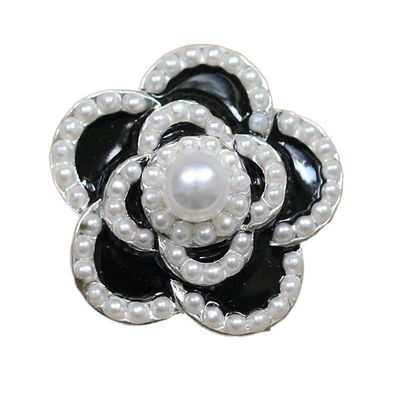 6pcs 18/23mm Fashion Metal Buttons for Sewing Women's Clothing Accessories Coat Jacket Shirt Decorative Pearl Flower Buttons
