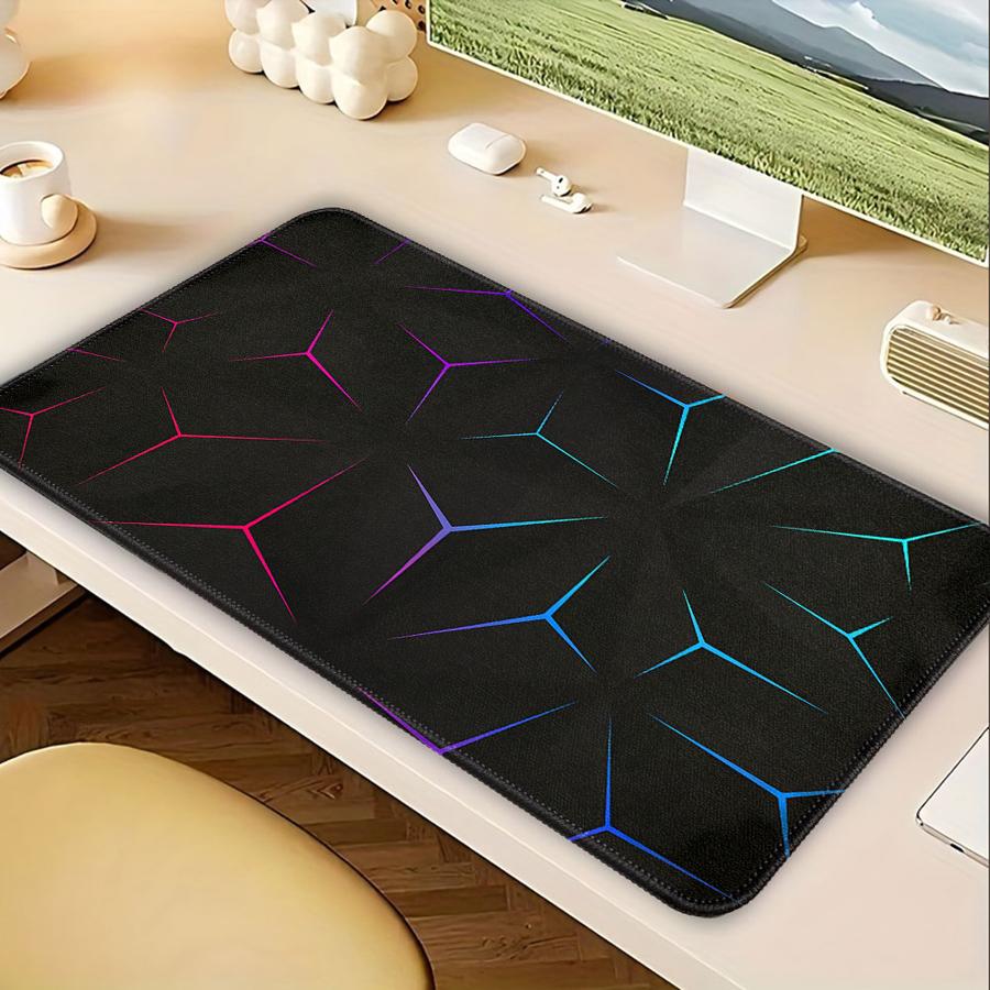 Polygon Multicolored Pattern Is Cool rubber Mouse Pad office Pad Desk accessories Game Console Pad Computer Laptop Pad Keyboard