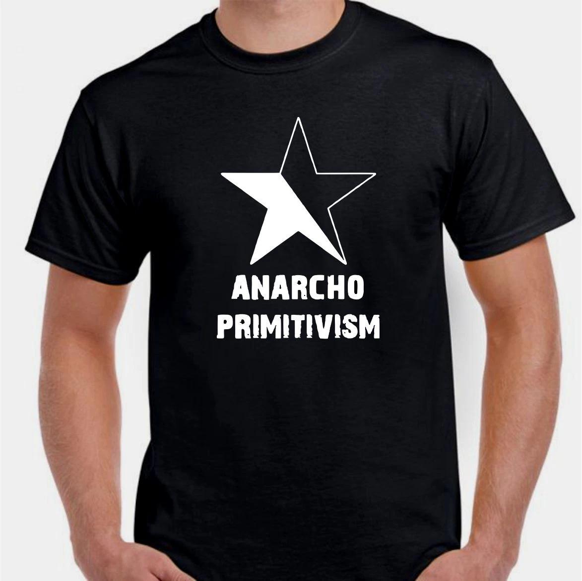 Vegan Anarchy Anarcho Primitivism Eco Nature T shirt L