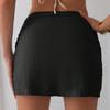 Women's Fashionable And Casual Design French Elegant Draped Satin Skirt