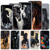 Animal Black Horse Soft Case For Samsung Galaxy A52 A51 A50S A12 A10S A20S A30S Phone Cover A71 A41 A31 A21S A70 A40 A20E A11 A5