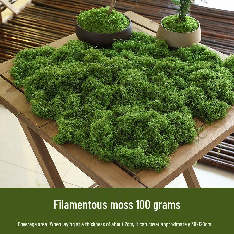 Bionic Artificial Moss Turf Micro Landscape Ornaments for Bonsai and Potted Plant Landscaping