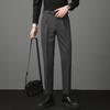 Popular, light luxury belt Neapolitan men's casual small trousers autumn new young men's trousers trousers trousers
